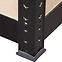 Crni metalni skladišni regal 179x80x40 cm - 5 polica/200kg,2