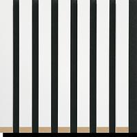 Zidne lamele mdf/filc bijela 19x300x2650mm