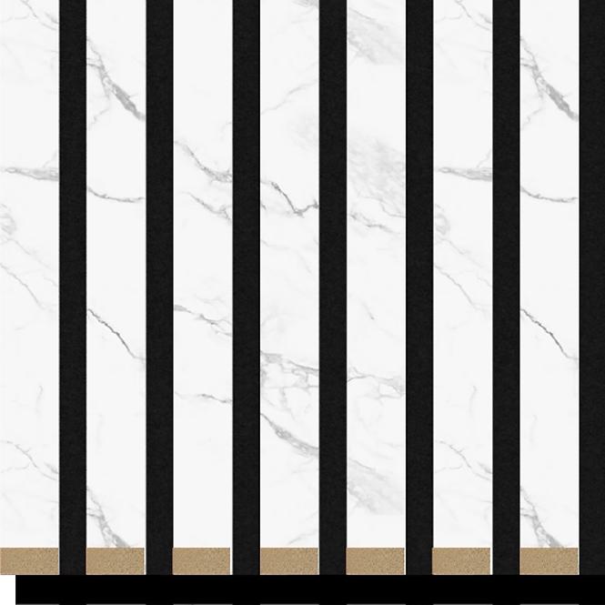 Zidne lamele mdf/filc svijetli mramor 19x300x2650mm