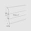 Podna lajsna PCV Premium Classic 9005 crna mat,2