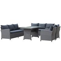 Set od umjetnog ratana Bados crni