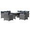 Set od umjetnog ratana Bados crni,3