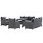 Set od umjetnog ratana Bados crni,4