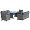Set od umjetnog ratana Bados crni,7