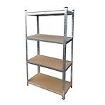 Metalni skladišni regal R150 pocinčani 150x70x30cm – 4 police/150kg