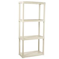 Plastični skladišni regaln T60/4E écru 133x60x30cm – 4 police/20kg