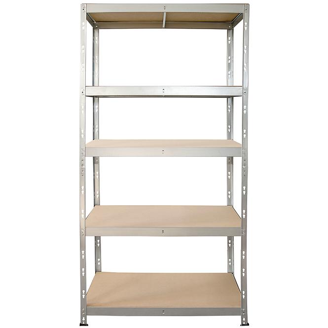 Metalni skladišni regal sa zakovicama Stabil II pocinčani 180x90x45cm – 250kg/5 polica