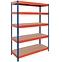 Metalni skladišni regal Rivet 300 192x100x50 cm - 5 polica/300 kg