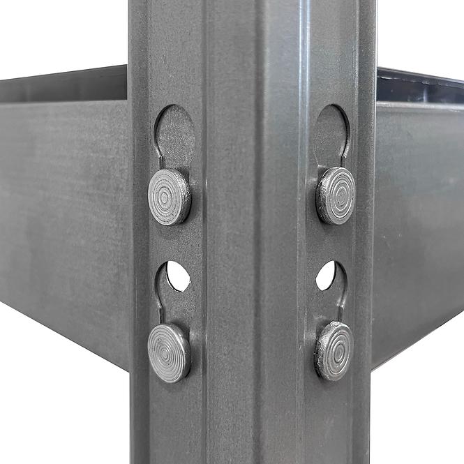 Metalni skladišni regal Rivet Outdoor 180x100x38 cm – 4 police/80 kg