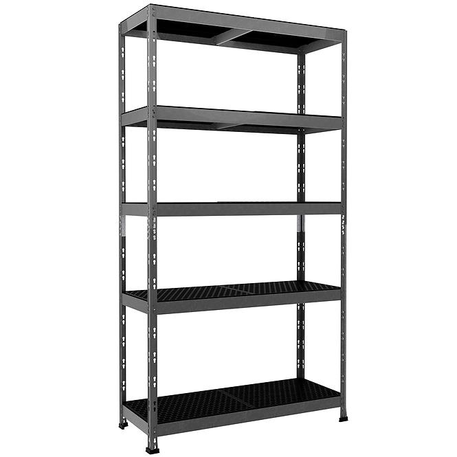 Metalni skladišni regal Rivet Outdoor 180x100x38 cm – 5 polica/80 kg