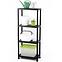 Plastični regal T60 60x30x138 cm crni,2