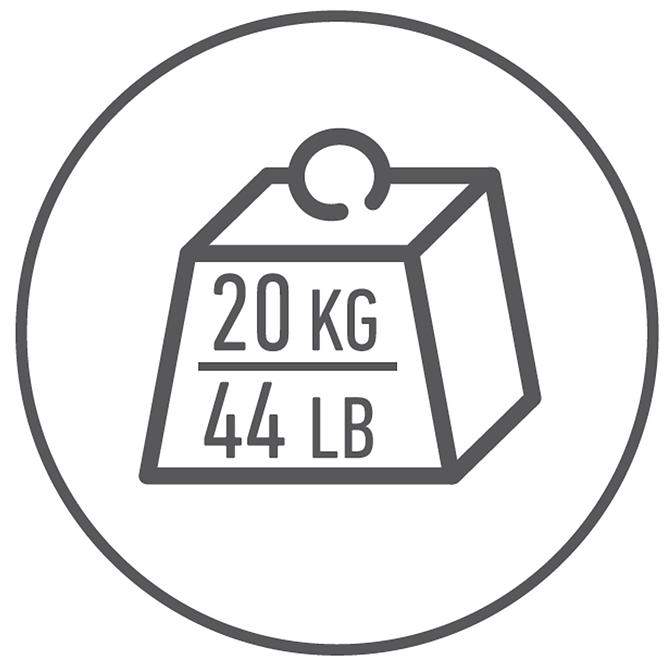 Plastični regal T60 60x30x138 cm crni