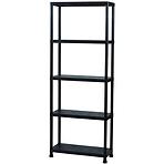 Plastični regal T80 80x30x181 cm crni