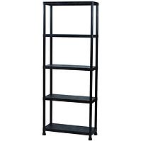Plastični regal T80 80x30x181 cm crni