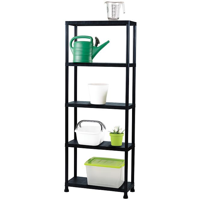 Plastični regal T80 80x30x181 cm crni