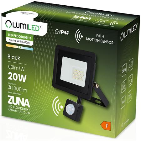 LED Reflektor Zuna 20W senzor 4000K