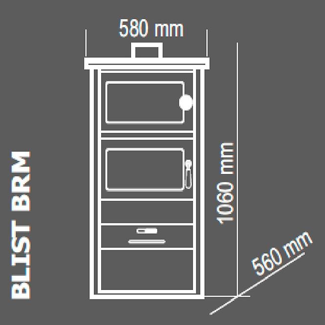 Kamin BLIST BRM E 22-24kw/16-18kW