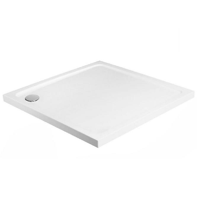 Rea-k1906 kvadratna tuš kada savoy white 80x80+syfon