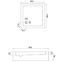 Rea-k1906 kvadratna tuš kada savoy white 80x80+syfon,3