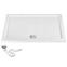 Rea-k1907 kvadratna tuš kada savoy white 90x90+syfon,2