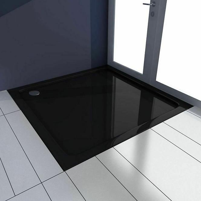 Rea-k4087 pravokutna tuš kada savoy black 80x100+syfon,3