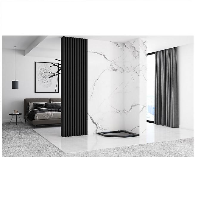 Rea-k8543 peterokutna tuš kadadiamond black 90x90x5,4