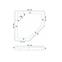 Rea-k8544 peterokutna tuš kadadiamond white 80x80x5,2