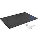 Rea-k9603 pravokutna tuš kada stone black 90x120