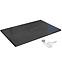 Rea-k9603 pravokutna tuš kada stone black 90x120