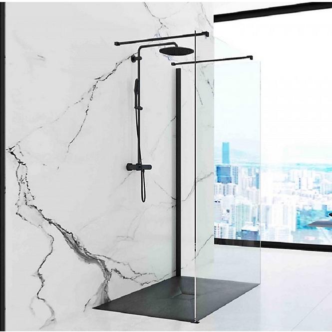 Rea-k9603 pravokutna tuš kada stone black 90x120