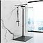 Rea-k9603 pravokutna tuš kada stone black 90x120,3