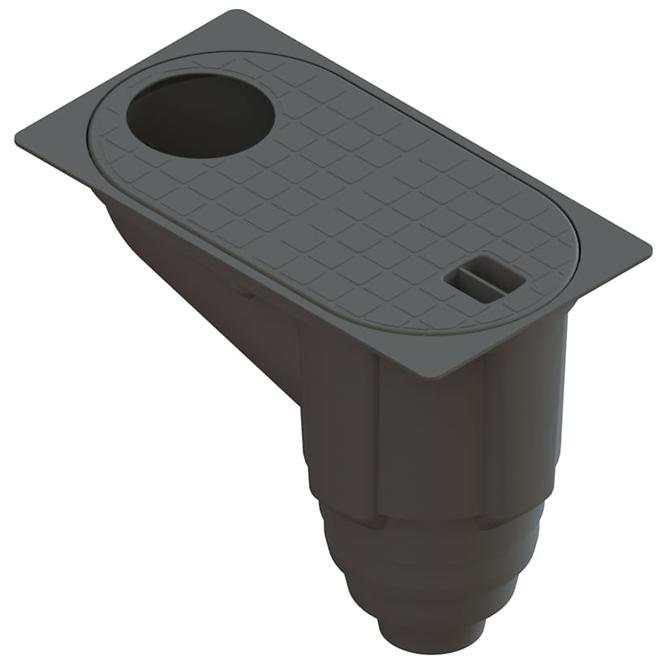 Odvod za oborinske vode od polipropilena vertikalni 20,8x16,3x30 cm