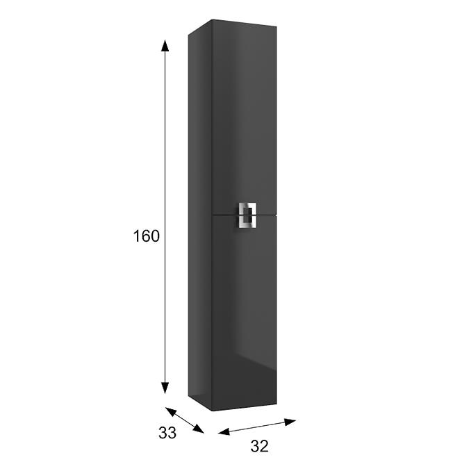 VISOKI ORMAR DECO C32, GRAFIT,2