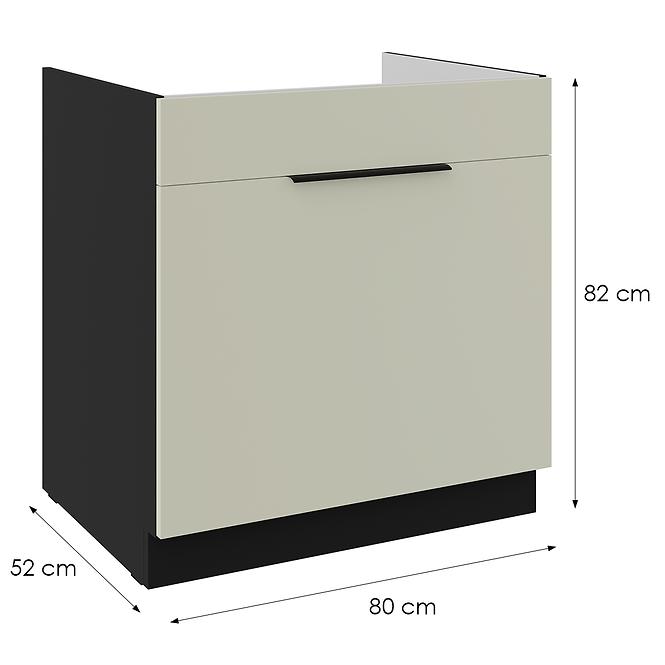 Kuhinjski ormarić Arona cashmere 80ZL 1S BB,2