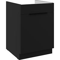 Kuhinjski ormarić Siena crni mat 60ZL 1S BB