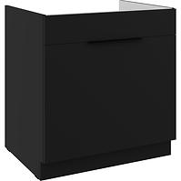 Kuhinjski ormarić Siena crni mat 80ZL 1S BB