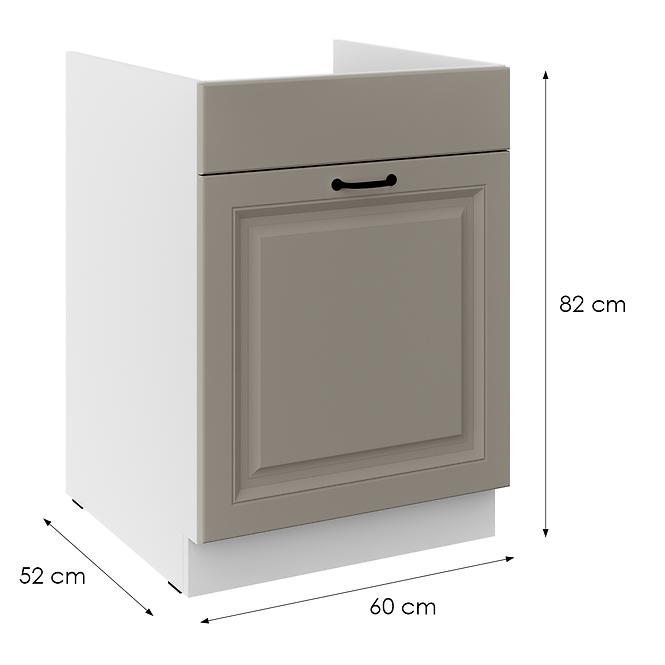 Kuhinjski ormarić Stilo claygrey/bijeli 60ZL 1S BB