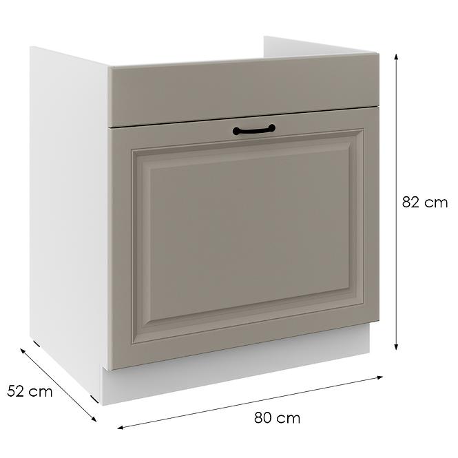 Kuhinjski ormarić Stilo claygrey/bijeli 80ZL 1S BB,2