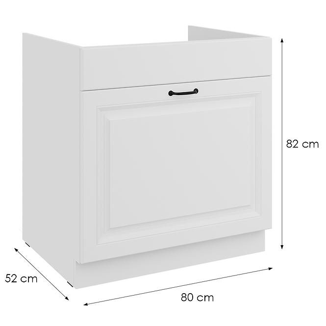 Kuhinjski ormarić Stilo bijeli mat/bijeli 80ZL 1S BB,2