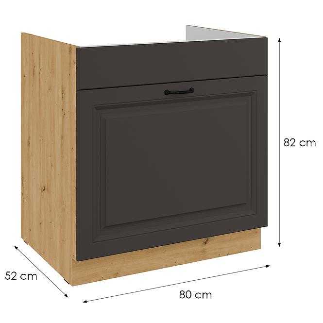Kuhinjski ormarić Stilo grafit mat/artisan 80ZL 1S BB,2