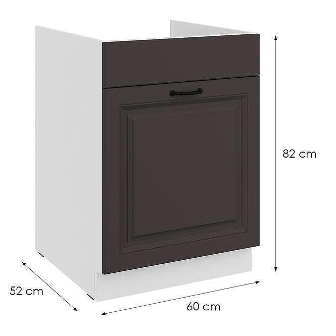 Kuhinjski ormarić Stilo grafit mat/bijeli 60ZL 1S BB