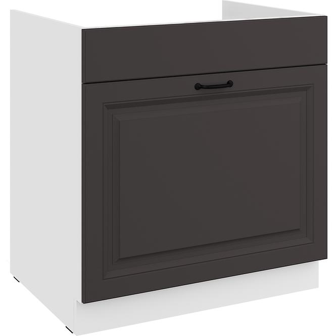 Kuhinjski ormarić Stilo grafit mat/bijeli 80ZL 1S BB