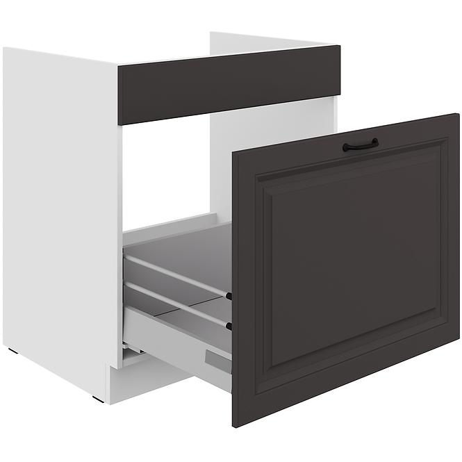 Kuhinjski ormarić Stilo grafit mat/bijeli 80ZL 1S BB