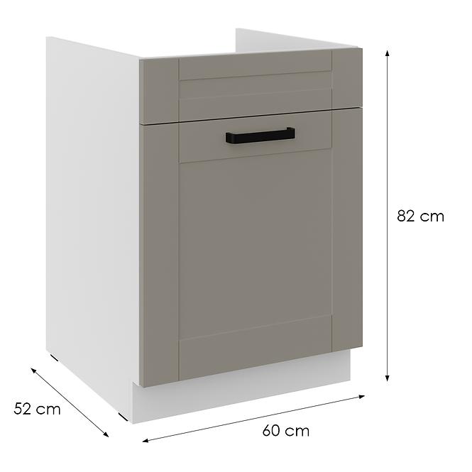 Kuhinjski ormarić Luna claygrey/bijeli 60ZL 1S BB