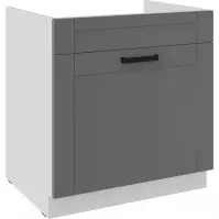 Kuhinjski ormarić Luna dustgrey/bijeli 80ZL 1S BB