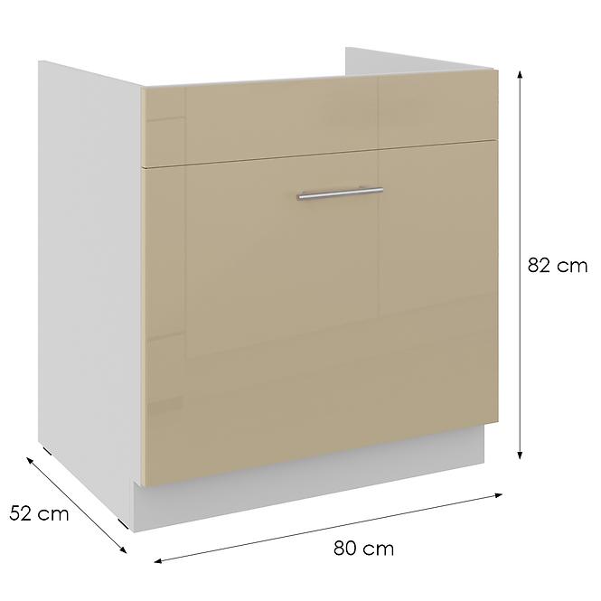Kuhinjski ormarić Lara cappuccino 80ZL 1S BB,2
