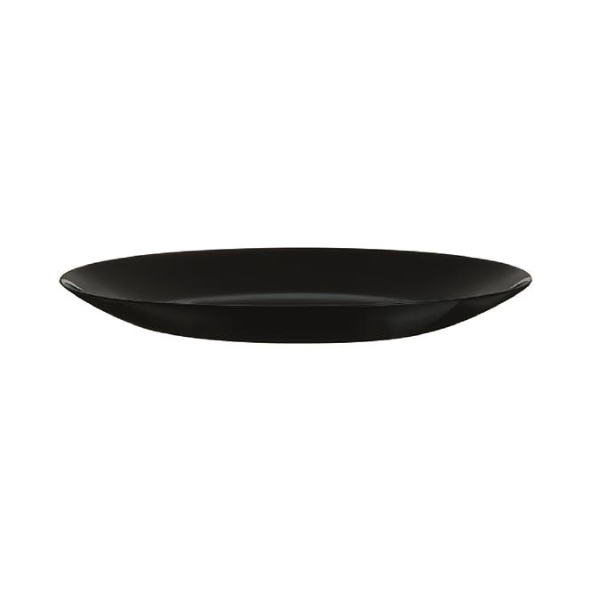 Lu-v3821 plitki tanjur 25cm zelie crni 00508