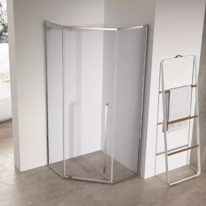 Tuš kabina Light 90x90x195 Chrom,2