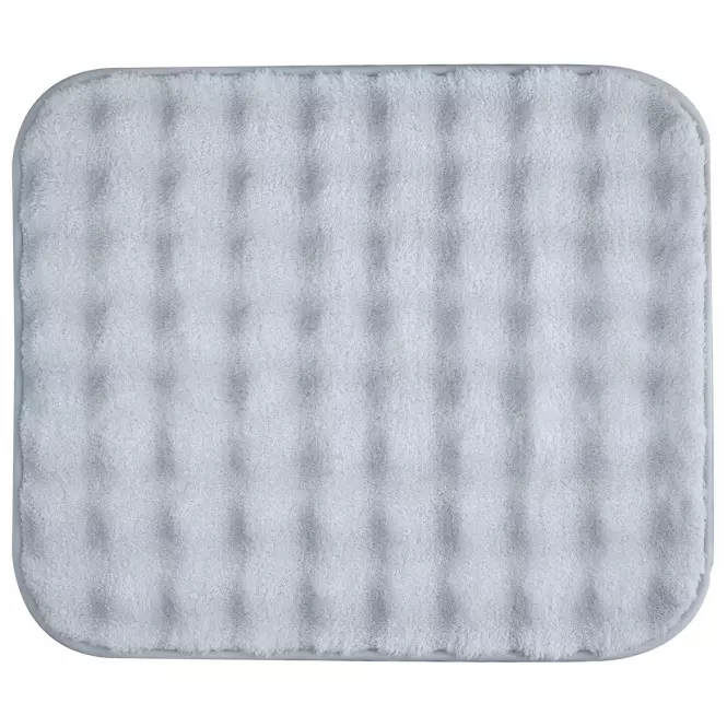 Kupaonski tepih 2 dijela 100x60 50x60 svijetlo sivi,2