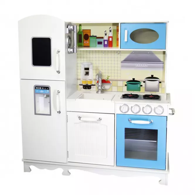 Kuhinja za djecu Little Foodies Mint-Blue,2